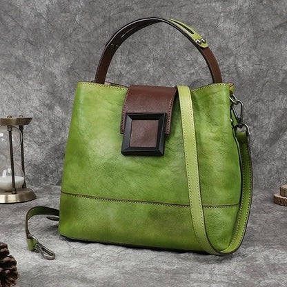 Sac seau Helena Vintage – Fabriqué en cuir véritable de première qualité