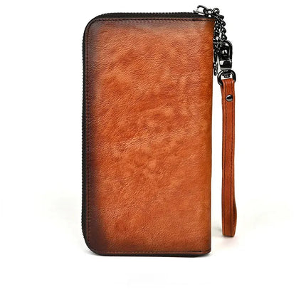 Portefeuille Aurora Vintage – Fabriqué en cuir véritable fait main 