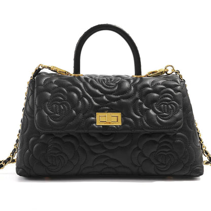 Camelia Elegance – Genuine Leather Bag