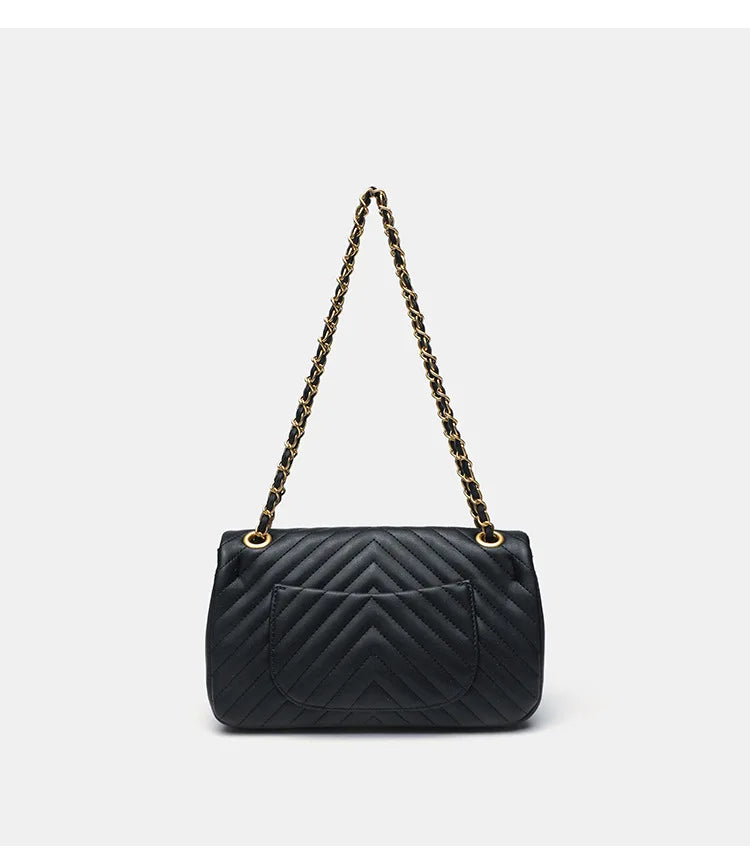Véronique Chain – Genuine Leather Bag