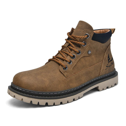 Cesar Boot - Bota Masculina Retro em Couro Split Leather 🍂