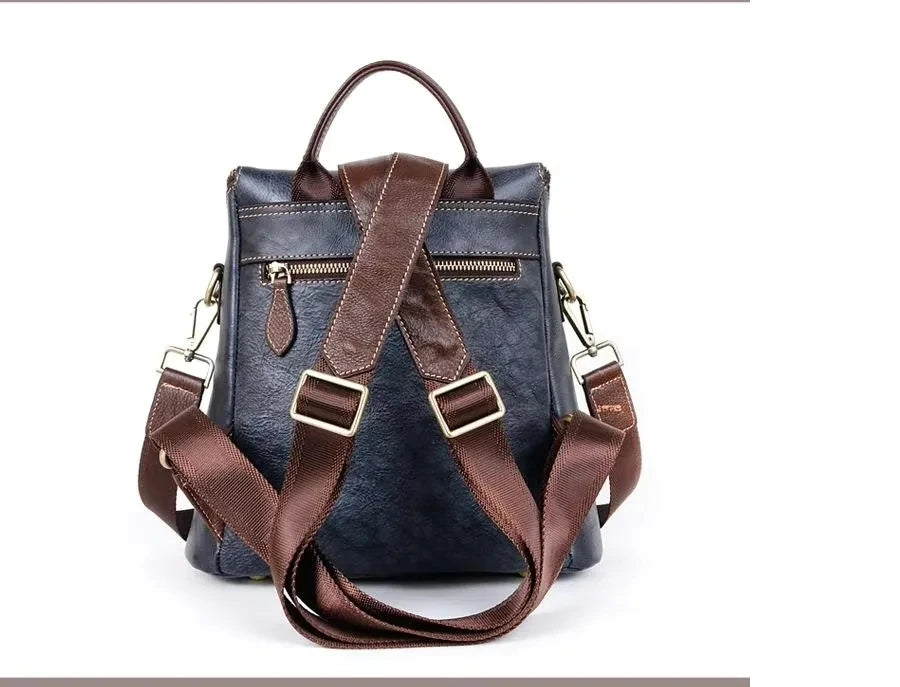 Matilde Vintage Floral Backpack - In Premium Genuine Leather