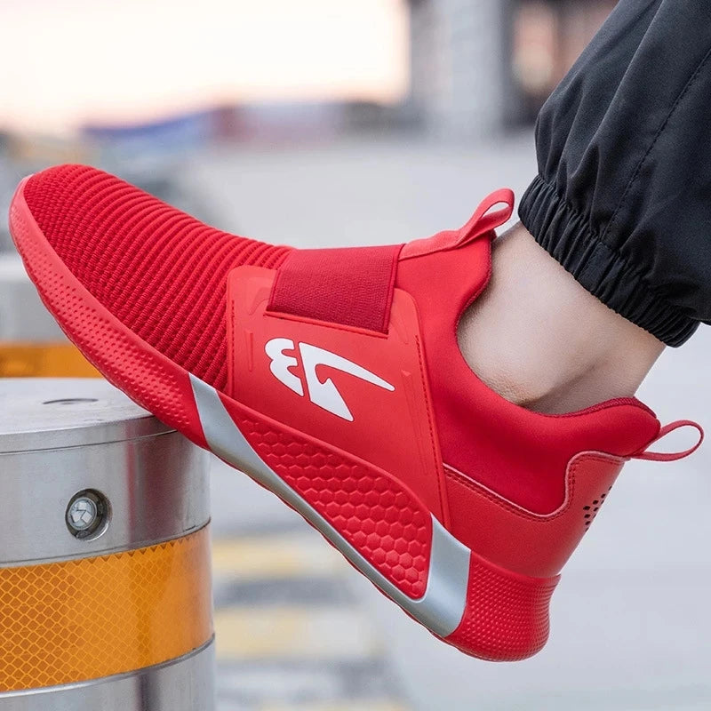 SwiftGuard YT781 - Sapato de Segurança Slip-On com Biqueira de Aço