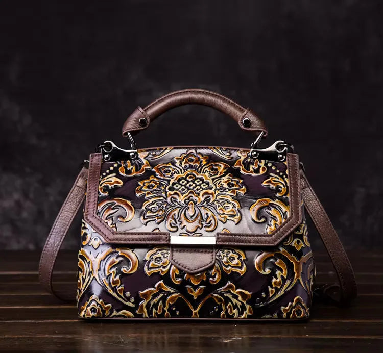 Sac à rabat Aurora Vintage – Fabriqué en cuir véritable de première qualité 