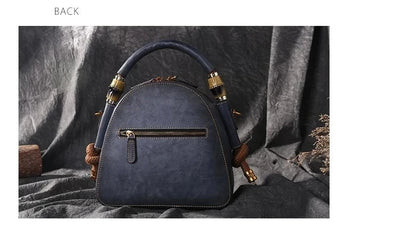Mei Vintage Oriental Shell Bag - In Premium Genuine Leather