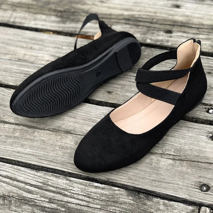 Sapato Anabela Lia - Fresco e confortável ( Com Elástico )