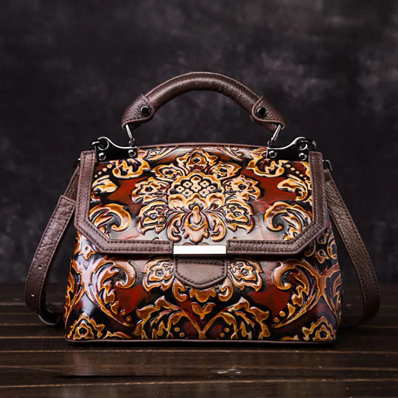 Sac à rabat Aurora Vintage – Fabriqué en cuir véritable de première qualité 