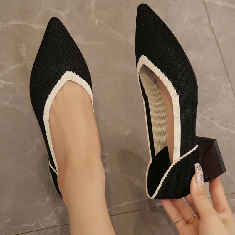 Narah Isadora Pump - Sapato de Salto Bloco muito Elegante e Confortável