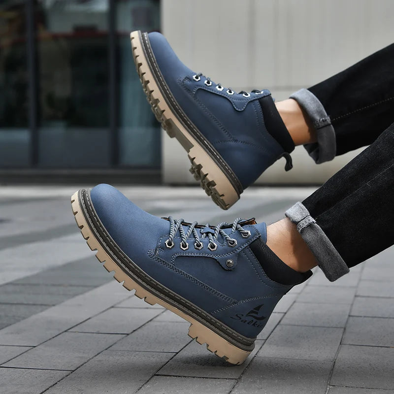 Cesar Boot - Bota Masculina Retro em Couro Split Leather 🍂