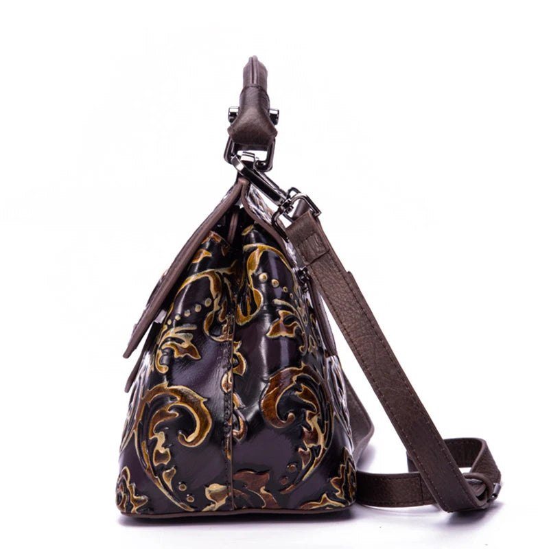 Sac à rabat Aurora Vintage – Fabriqué en cuir véritable de première qualité 