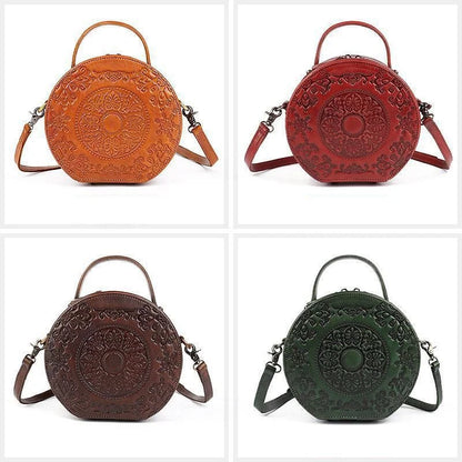 Sac vintage oriental en jade – Fabriqué en cuir véritable de qualité supérieure