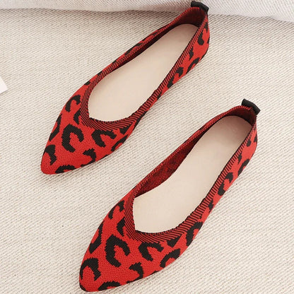 Leopard Fashion - Chaussure de style ballerine très élégante et confortable.
