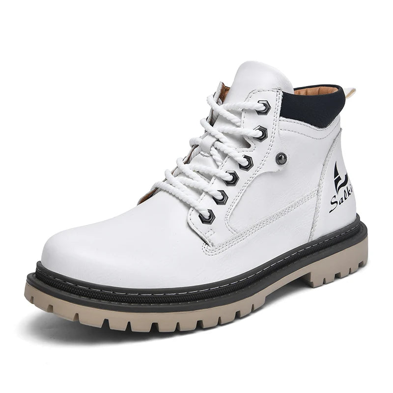 Cesar Boot - Bota Masculina Retro em Couro Split Leather 🍂