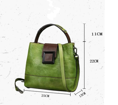 Sac seau Helena Vintage – Fabriqué en cuir véritable de première qualité