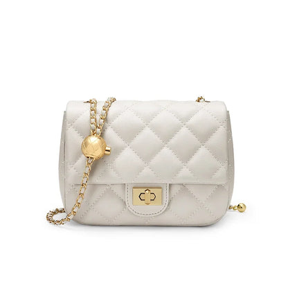 Louvre Mini Chain – Genuine Leather Handbag