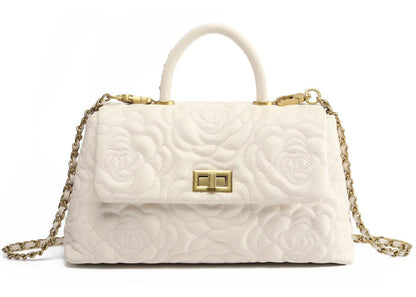 Camelia Elegance – Genuine Leather Bag