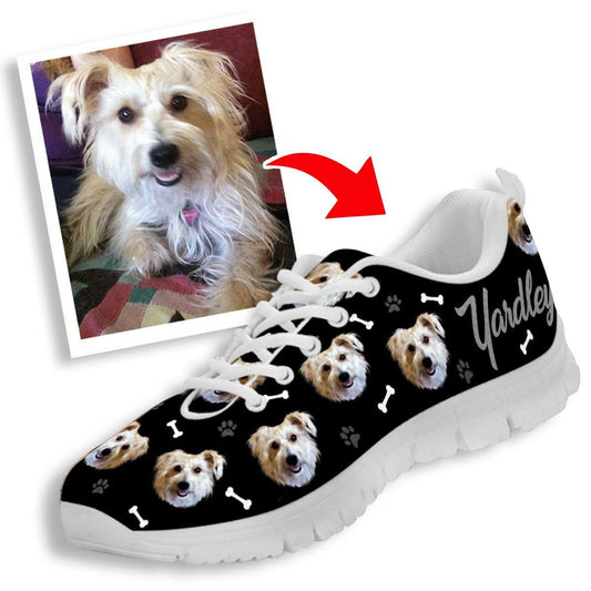 Sapatilhas personalizadas com a foto e o nome do seu animal (cão ou gato)