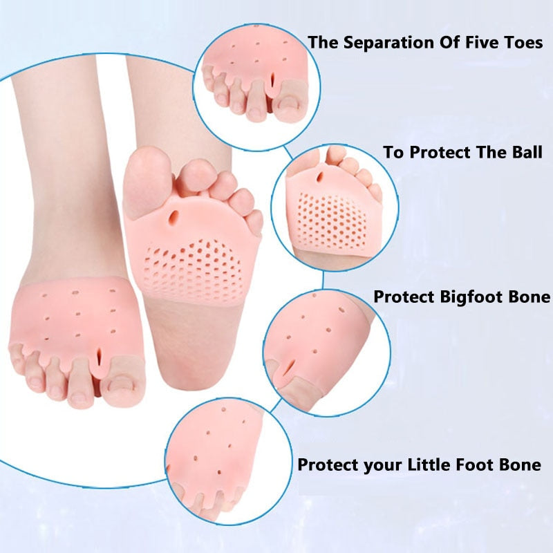 Separador de dedo do pé joanete de alfaiate 2 em 1 para Hallux Valgus